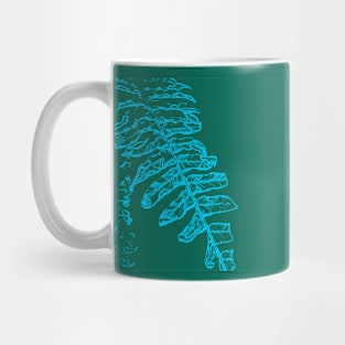 pastel Boston fern variegated Mug